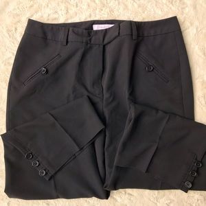 Dress Barn Black Capri Dressy Crop Pants Size 6